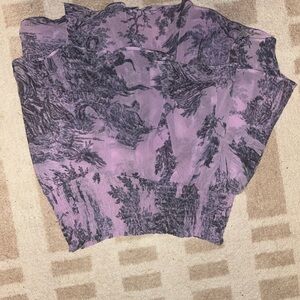 Purple and Black Patterened Skort Urban Outfitters XS